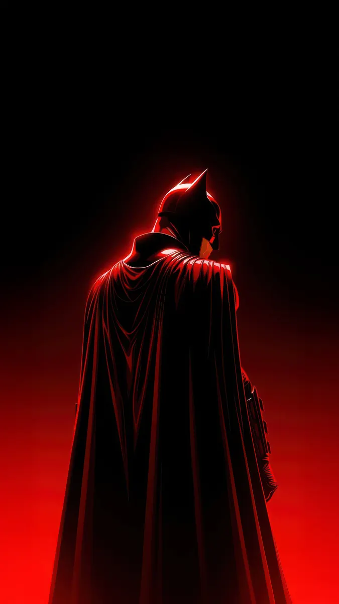 Batman Red Glow Wallpaper