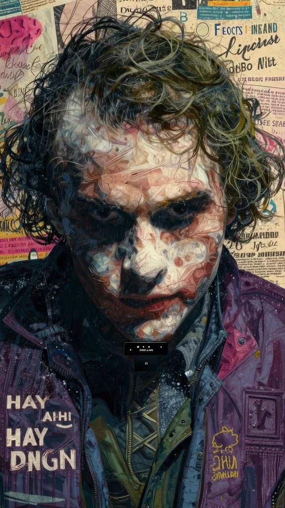 The Joker Dark Knight Art Wallpaper